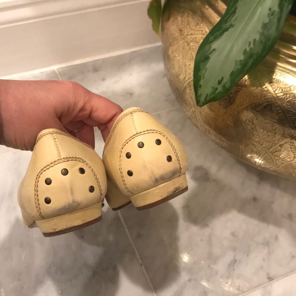 J. Crew - Yellow Leather Flats - 8.5 - Picture 2 of 8